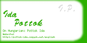 ida pottok business card